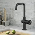 thumbnail image 3 of KRAUS Urbix Industrial Single Handle Kitchen Bar Faucet in Matte Black, 3 of 13