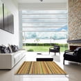 thumbnail image 6 of Ahgly Company Indoor Round Abstract Yellow Abstract Area Rugs, 6' Round, 6 of 6