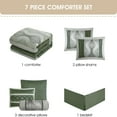 thumbnail image 4 of Kath 7 Piece Comforter Set, King, Green, 4 of 4