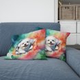 thumbnail image 2 of Funny Watercolor Adorable Bichon Frise Peeking Through Torn Paper Effect Pillow Cushion Double Sided Bichons Dog Lovers Gifts Idea Throw Pillow - 00026, 2 of 4