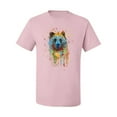thumbnail image 2 of Bear Painting Splatter Abstract Art Animal Lover Men's Graphic T-Shirt, Light Pink, 3XL, 2 of 3