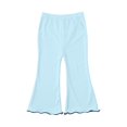 thumbnail image 6 of LIJCC Toddler Girl Flare Pants Slim Fit Trendy Trouser Yoga Clothes Fleece Lined Warm Plain Elastic Waist Bell Bottoms Leggings Wide Leg Pants, 6 of 9