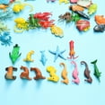 thumbnail image 4 of Modèle d'Animal Marin Jouet 40 Pcs Mini Simulation Modèle d'Animal Marin Figures d'Animaux Océaniques Formes Différentes pour Enfants (Couleur Mixte), 4 of 8