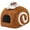 Brown, variant on Plush Hamster House Small Animal Cage Small Pet Nest Pet Toy Hiding House Cute Desserts Cake Plush Hamster Bed for Rat