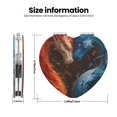 thumbnail image 3 of Kdxio Red And Blue Fire Dragon F Pocket Mirror, 1X/2X Travel Makeup Mirror 2-Sided Folding Small Mirror Portable Double-Sided Magnifying Cosmetic Mirror for Gift-Heart Shape, 3 of 9