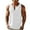 White, variant on YFNNUP Men Cotton Linen Tanks V Neck Button Sleeveless Henley Shirts Basic Solid Color Tank Tops Summer Beach Vacation Muscle Vests