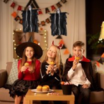 Animated Decoration Glowing Talking Hanging Prop for Halloween Party Indoor Outdoor Use