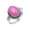 Pink, variant on Solitaire Synthetic Pink Agate Ring Size 10 For Women, Pink Stone May Birthstone Ring Jewelry Mother'S Day Gifts For Mom Wife
