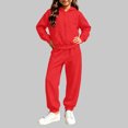 thumbnail image 4 of Lmnyox Kid's Clothing Sets Hoodies and Joggers Sets with Pockets 2 Pieces Winter Tracksuit for 2-14 Years, 4 of 6