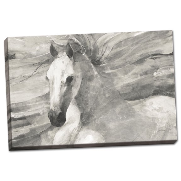 Gango Home Decor Contemporary Poseidon Neutral Crop by Albena Hristova (Ready to Hang); One 24x16in Hand-Stretched Canvas