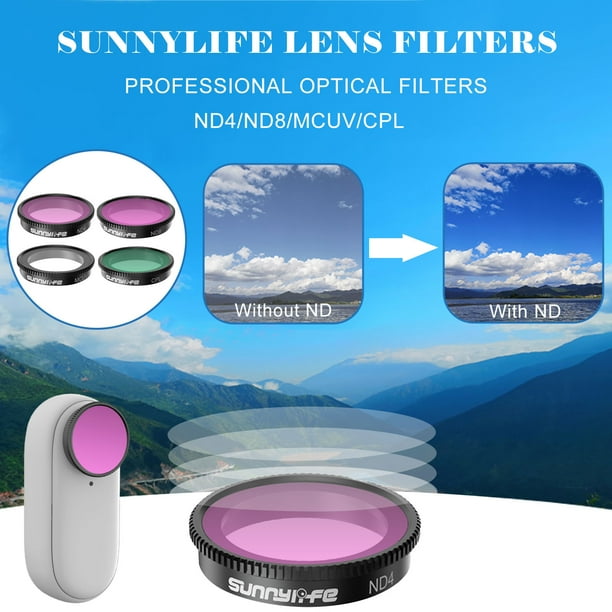 tumgatte 2021 New Camera Lens Filter MCUV CPL ND4 ND8 Cover For Insta-360 GO 2 Wal&mart Deals