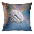 thumbnail image 1 of RYLABLUE Coloré Cerveau Électrique Esprit Psychédélique Conscience Hallucination Cosmique Ciel Jeter Taie d'Oreiller Coussin Housse, 1 of 1