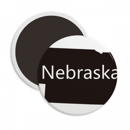

Nebraska America USA Map Outline Round Ceracs Fridge Magnet Keepsake Decoration