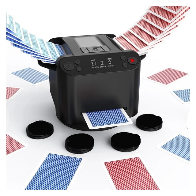 Automatic Card Dealer Distributing Playing Cards Shuffler Poker Shuffling Dealing Machine