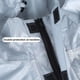 thumbnail image 4 of Capa de lluvia resistente al agua resistente al desgaste de las llueva exterior de la ropa Ropa profesional que llovienta cubiertas impermeables para acampar mochilero gris Inevent HA060485-01, 4 of 6