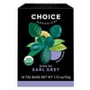 Choice Organics Earl Grey Tea, Contains Caffeine, Black Tea Bags, 16 Count