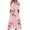 Pink, variant on AOOCHASLIY Clarance Dresses for Women 2022Fashion Women Casual Loose Butterfly Printing V-Neck Half Sleeve Button Pockets Long Dress