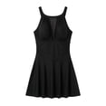 thumbnail image 7 of LEKWK Swim Dress for Women Swimwear Tummy Control Halter Modest Skirt Bathing Suits Open Back Ruched One Piece Swimsuit Pool Beach Vacation Party Outfits, 7 of 7