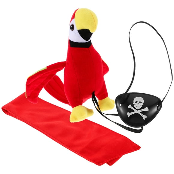 KAKOWELY 1 juego de accesorios de cosplay de piratas de dibujos animados, bandana para la cabeza, parches para los ojos, accesorios de disfraz de pirata