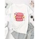 thumbnail image 2 of Women's Fashionable Pink Heart Burger Graphic T-Shirt - Casual Round Neck Short Sleeve, Comfortable Polyester Blend Summer Top, 2 of 6