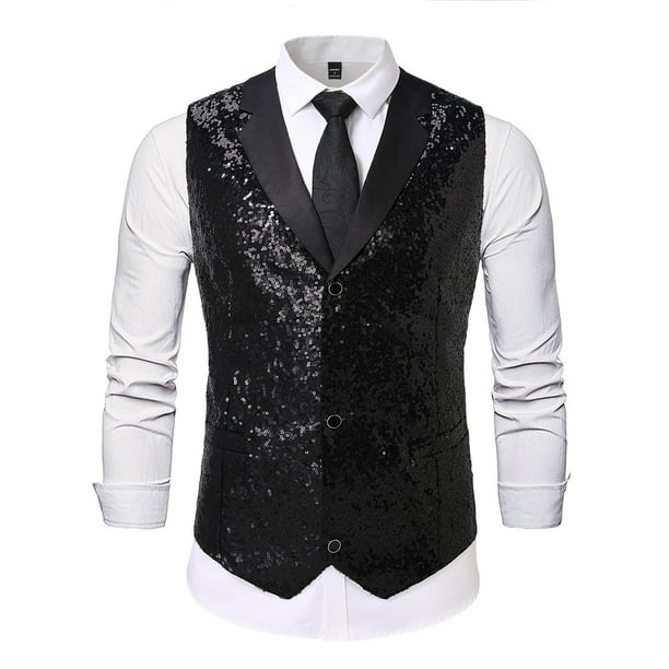 pstuiky Camisetas sin mangas para hombre, Blusa de negocios sin mangas con botones, cómoda y lisa, a la moda para hombre Tops elegantes para mujer s