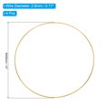 thumbnail image 2 of Uxcell 12 Inch Dream Catcher Rings, 4 Pcs Metal Macrame Wreath Floral Round Ring Hoop, Gold, 2 of 6