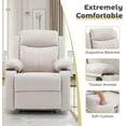 thumbnail image 4 of Small Manual Recliner Chair for Small Spaces with Cup Holders and Side Pockets, Reclining Chair for Living Room or Nursery, 4 of 8