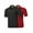 BLACK/RED, variant on FashionOutfit Men's Solid Cool Dri-Fit Active Athletic Golf Short Sleeves Polo Shirt