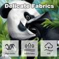 thumbnail image 3 of Panda Elegant Velvet Throw Pillow Covers and Inserts - Set of 2, Available in 16x16, 18x18, 20x20 Inches for Home Decor, Unique Patterns for Sofa, 3 of 6