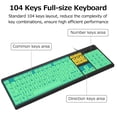 thumbnail image 3 of Keyboard,Low Vision Users Print Computer Low Users 104 Letters Computer Low Vision Wired Usb Print 104 Letters Old Vision Users 104 Usb Print Computer Letters Old Men Ktoyols Rookin, 3 of 6
