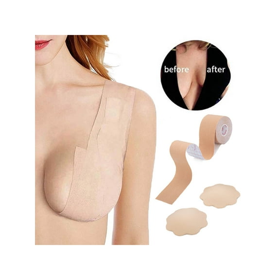 Breast Lift Tape Body Tape for Breast Lift Reusable Adhesive Bra 5 meters