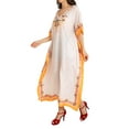 thumbnail image 3 of Miss Lavish London Women Kaftans Dresses, Creme Glod S, 3 of 6
