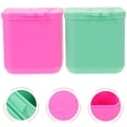 thumbnail image 1 of Mobutofu 2 Pcs Contenant de Vinaigrette Rose Rond pour Préparation de Repas Réutilisable, 1 of 4
