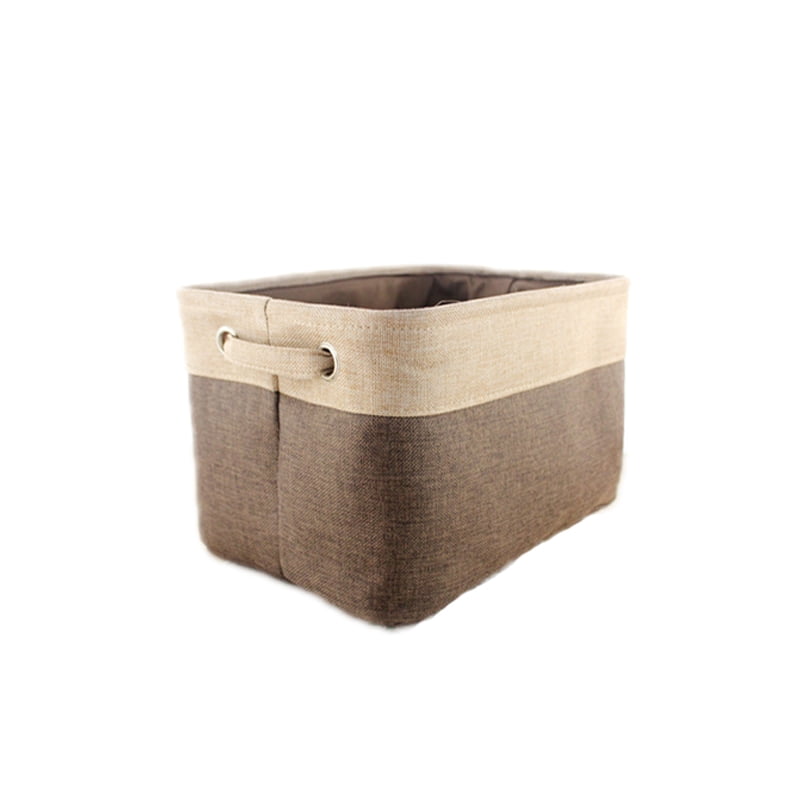 Large Decorative Storage Bins, Closet Storage Baskets with Rope Handles, Foldable Storage Boxes