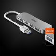 thumbnail image 4 of Extensor de concentrador USB portátil de 4 puertos, adaptador de concentrador USB de , divisor USB para Notebook, escritorio, unidad , Interfaz USB Hugo Divisor USB, 4 of 9