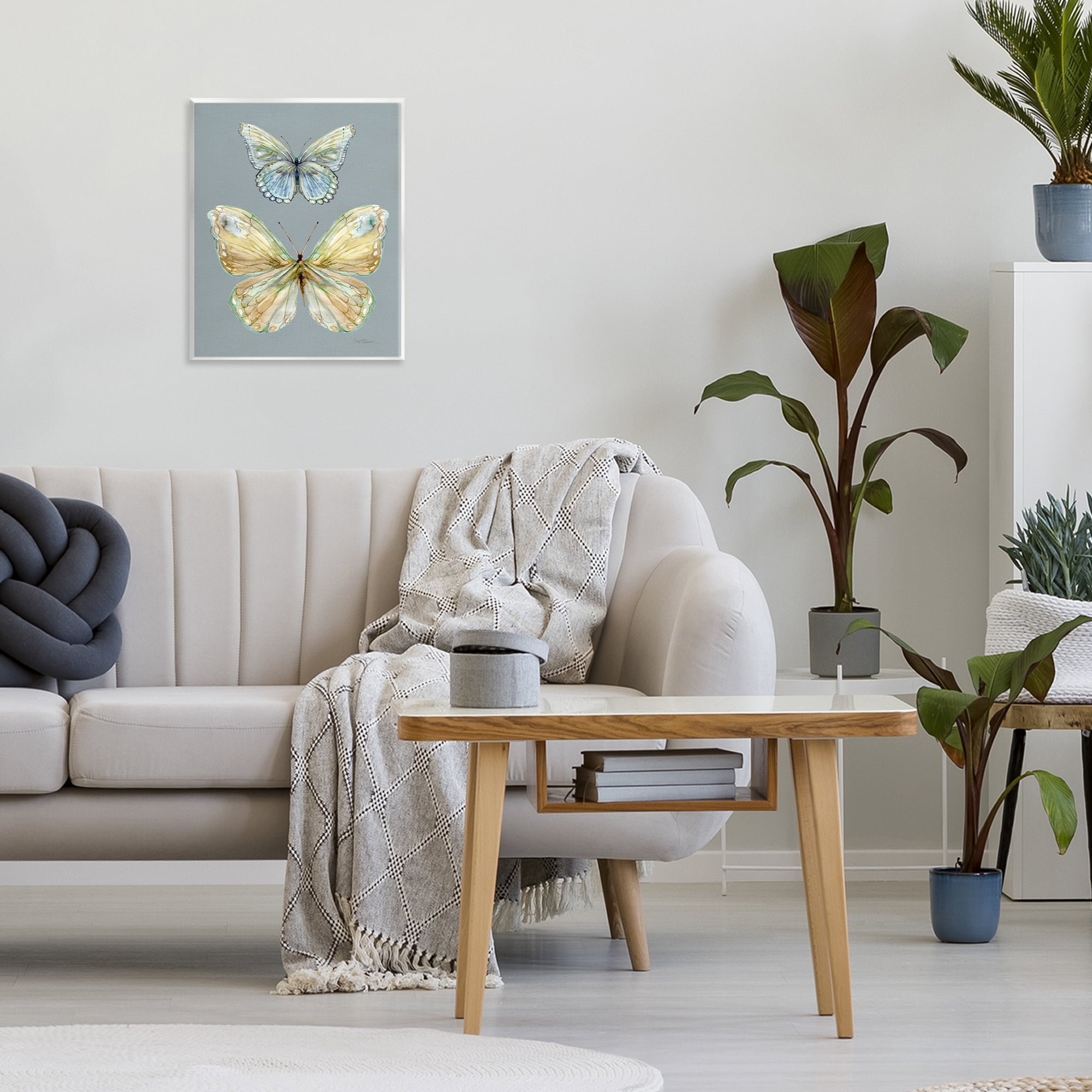 Stupell Industries Delicate Butterflies on Slate Wall Plaque Art, design by Carol Robinson