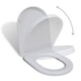 thumbnail image 1 of White Soft-close Toilet Seat Square, 1 of 5