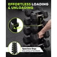 thumbnail image 2 of HANDBODE Heavy Duty A-Frame Dumbbell Rack, 3-in-1 Weight Stand with Olympic Bar Holder & Landmine, 5-Tier Metal Storage Organizer for Home Gym (500 lb Capacity), 2 of 9