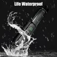 thumbnail image 4 of Potente linterna LED recargable USB 18650 impermeable Zoom pesca caza Camping 100,000 lúmenes linterna táctica LED FL, 4 of 5