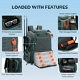 thumbnail image 5 of KastKing Fishing Tackle Backpack with Rod Holders-4 Tackle Boxes-Rain Cover,45L Large Storage for Fishing Gear-Bait Boss, 5 of 6