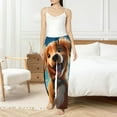 thumbnail image 4 of Vsdgher Blue Sky Cute Dog Women’s Womens Pajama Pants, Lounge Wide Leg PantsLounge Pants,Sleep Bottoms, Lounge for Women-Large, 4 of 6