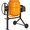 Orange, variant on TABU Electric Cement Mixer,5.0 Cu ft Freestanding Concrete Mixer with Wheels for Stucco/Seeds(Orange)