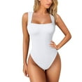 thumbnail image 2 of (clearance Sale)MSJUHEG Jumpsuits for Women Shapewear Tummy Control Shapewear Power Tanktop Bodyshaper New Ribbed Jumpsuit Shaping High Elastic Butt Slim Fit Jumpsuit Shapewear Bodysuit White Xl, 2 of 5