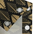 thumbnail image 4 of Ambesonne Grommet Curtain, , 50"x60", Pale Mustard and Dark Grey, 4 of 5
