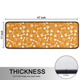 thumbnail image 5 of Kitchen Rugs Sets Of 2,Yellow Puppy Dog Food Footprints Anti Fatigue Kitchen Mat Rugs Non Slip Washable,Decorative Kitchen Floor Mats for Kitchen,Sink,Laundry,17"x47"+17"x47", 5 of 5