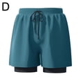 thumbnail image 1 of EKIDAZB Maillot de Bain Adulte Homme Double Couche Boxer Briefs D3I4, 1 of 9