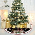 thumbnail image 3 of Christmas Tree Skirt 36 Inches, Gnomes with Holly Berry Pencil Tree Skirt, Winter Xmas Tree Mat Decorations for Home Party Holiday Decorations, 3 of 6