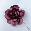 thumbnail image 4 of Hyasfey Formal Occasion Corsage French Style Big Rose Satin Fabric Bride Groom Wedding Brooch Prom Party Banquet Dress Suit Coat Brooch Clothes DIY Applique Patch, 4 of 8