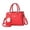 Red, variant on Stylago Fashion Purses and Handbags Leather Top Handle Tote Bags Trendy Messenger Crossbody Bags for Ladies Daily Use Black