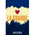 thumbnail image 3 of La Grande, Oregon, Heart and Mountains (100% Cotton Tea Towel, Decorative Hand Towel, Kitchen and Home), 3 of 3